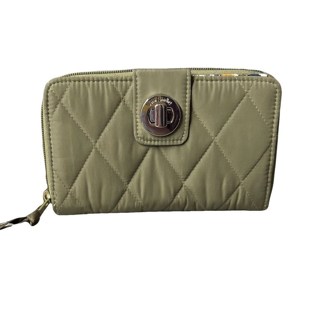 Quilted Olive Green Women's Wallet